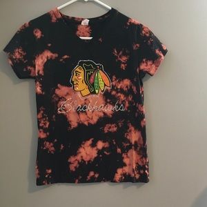 Up-cycled Blackhawks LAT T-shirt